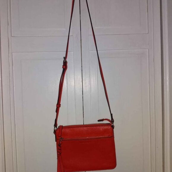 Vince Camuto Orange Leather Crossbody - Picture 2 of 3